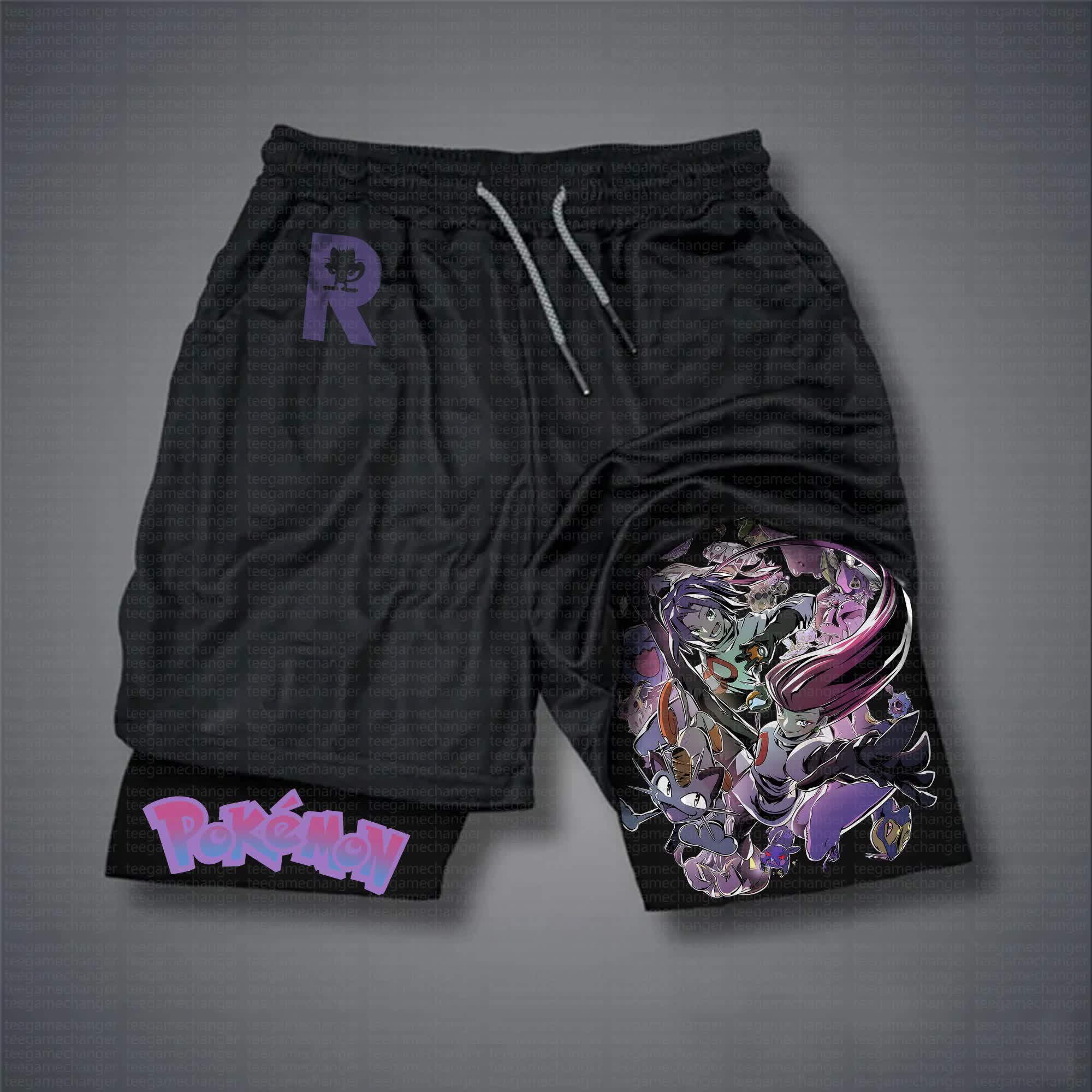 Unisex  “Pokémon” Casual Anime Streetwear Shorts