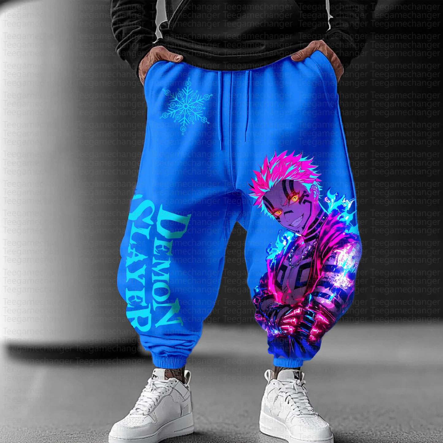 Unisex Anime Inspired Vintage Pants丨Demon Slayer X Pokémon