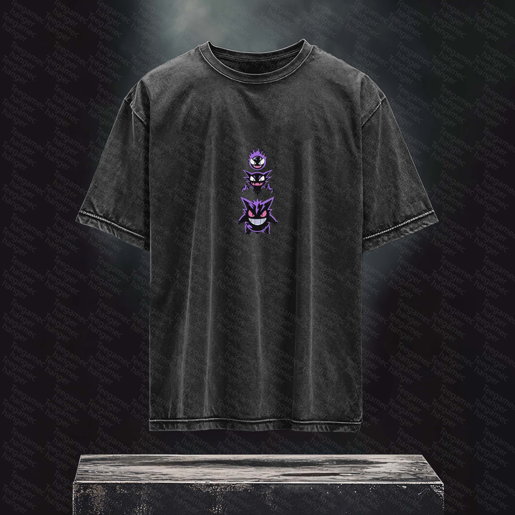 Unisex High Quality Inspired Vintage Washed 3D Direct Injection T-Shirt