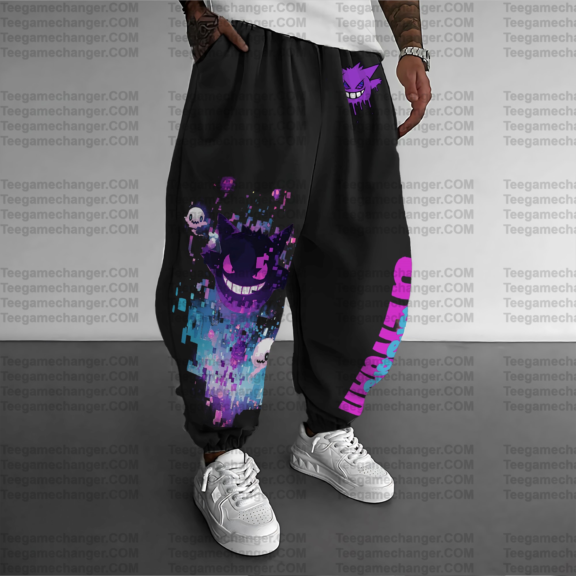 Unisex Anime Inspired Vintage Pants| Gengar