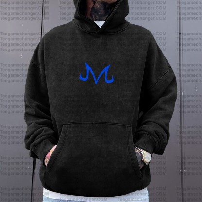 Unisex Anime Graphic Water wash Streetwear Vintage Hoodie