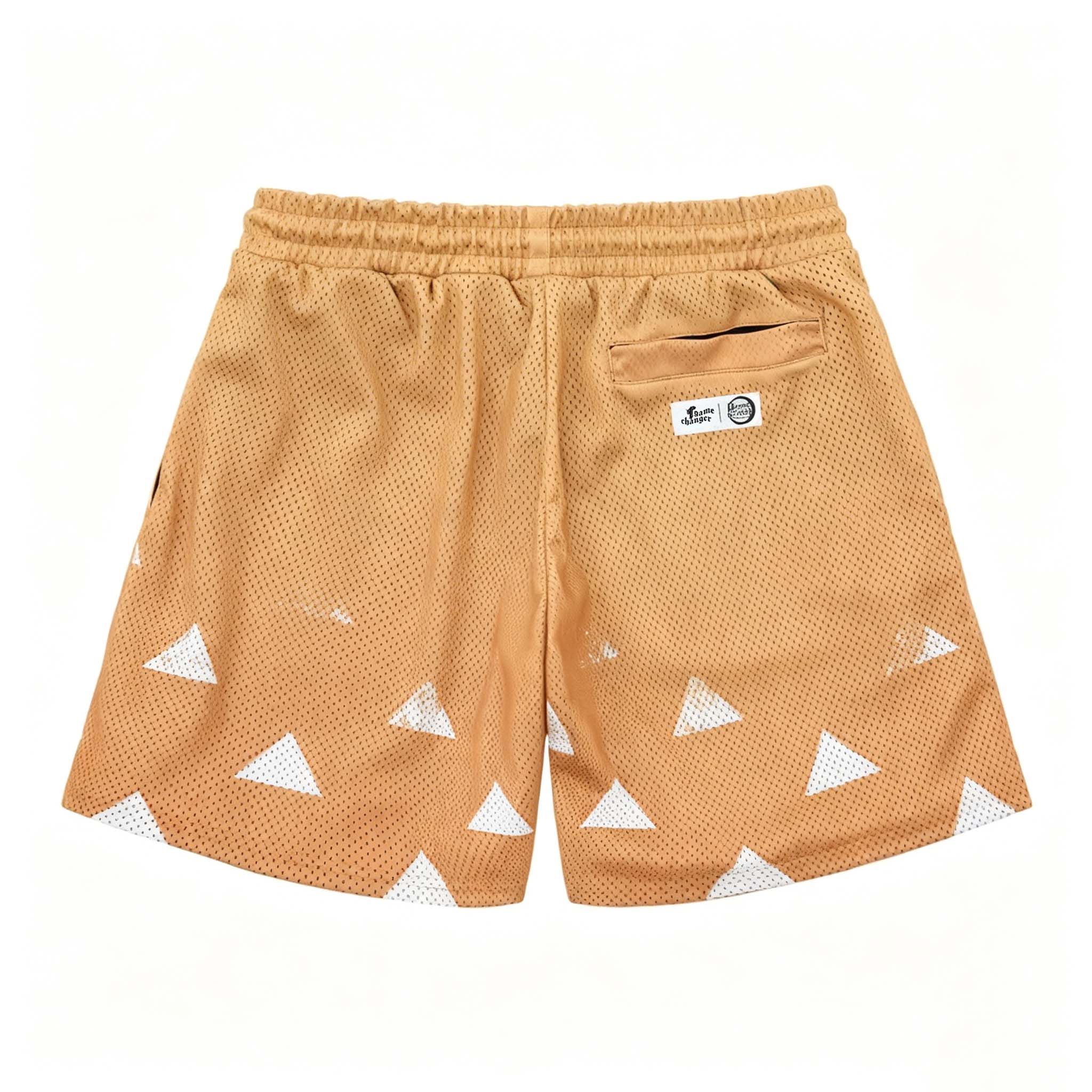 DEMON SLAYER ZENITSU MESH SHORTS (YELLOW)