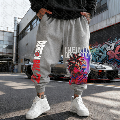 Unisex  Casual  Streetwear Plush Pants