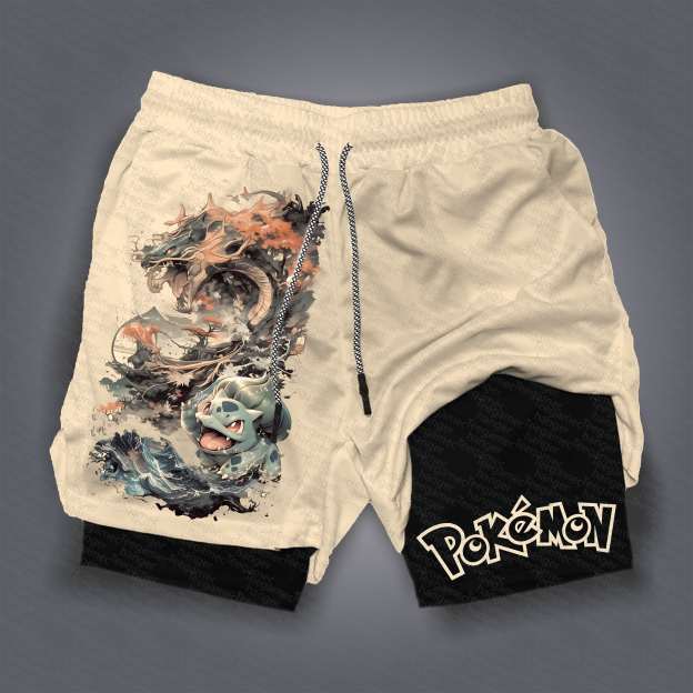 Unisex  “Pokémon” Casual Anime Streetwear Shorts