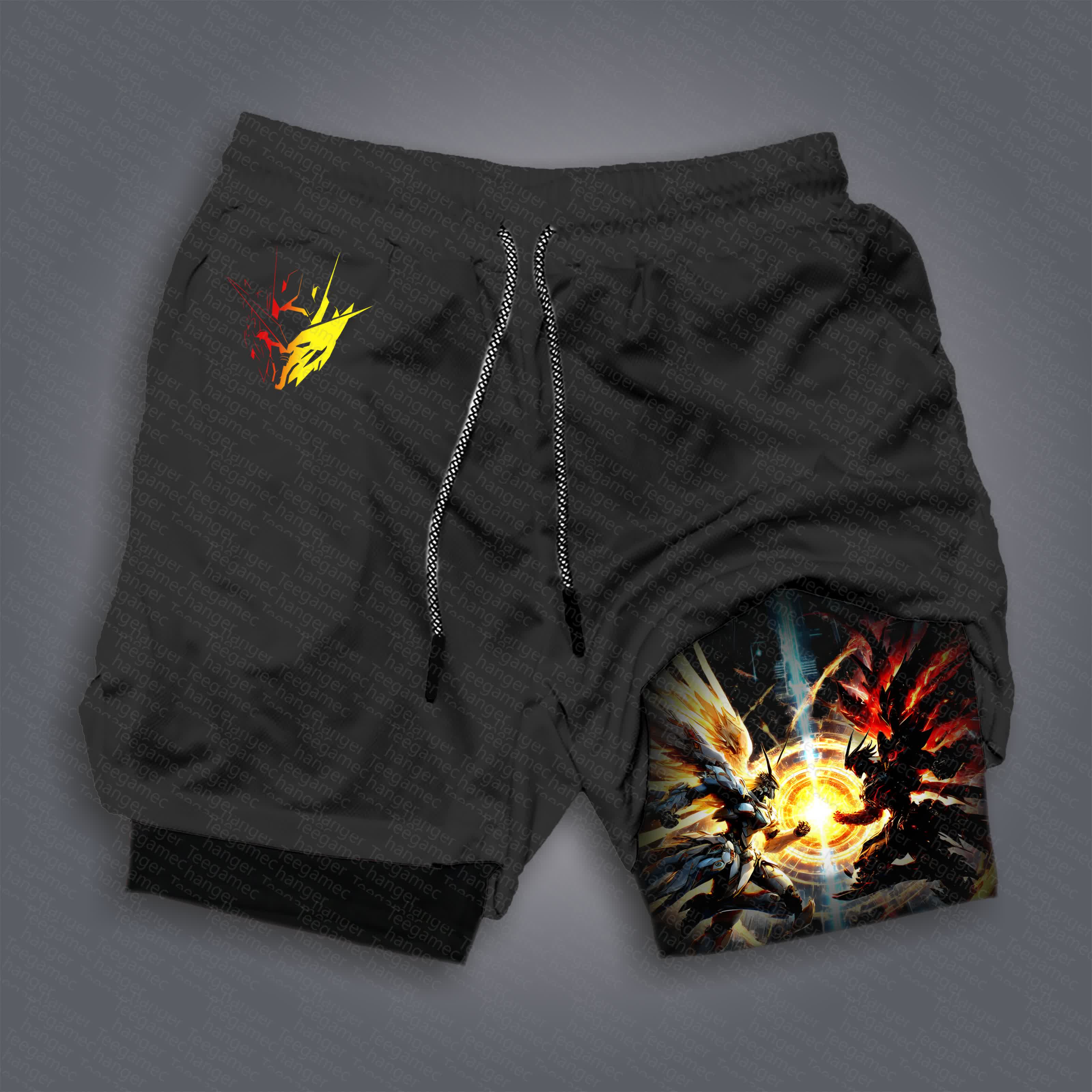 Unisex  “Gundam Series” Casual Anime Streetwear Shorts