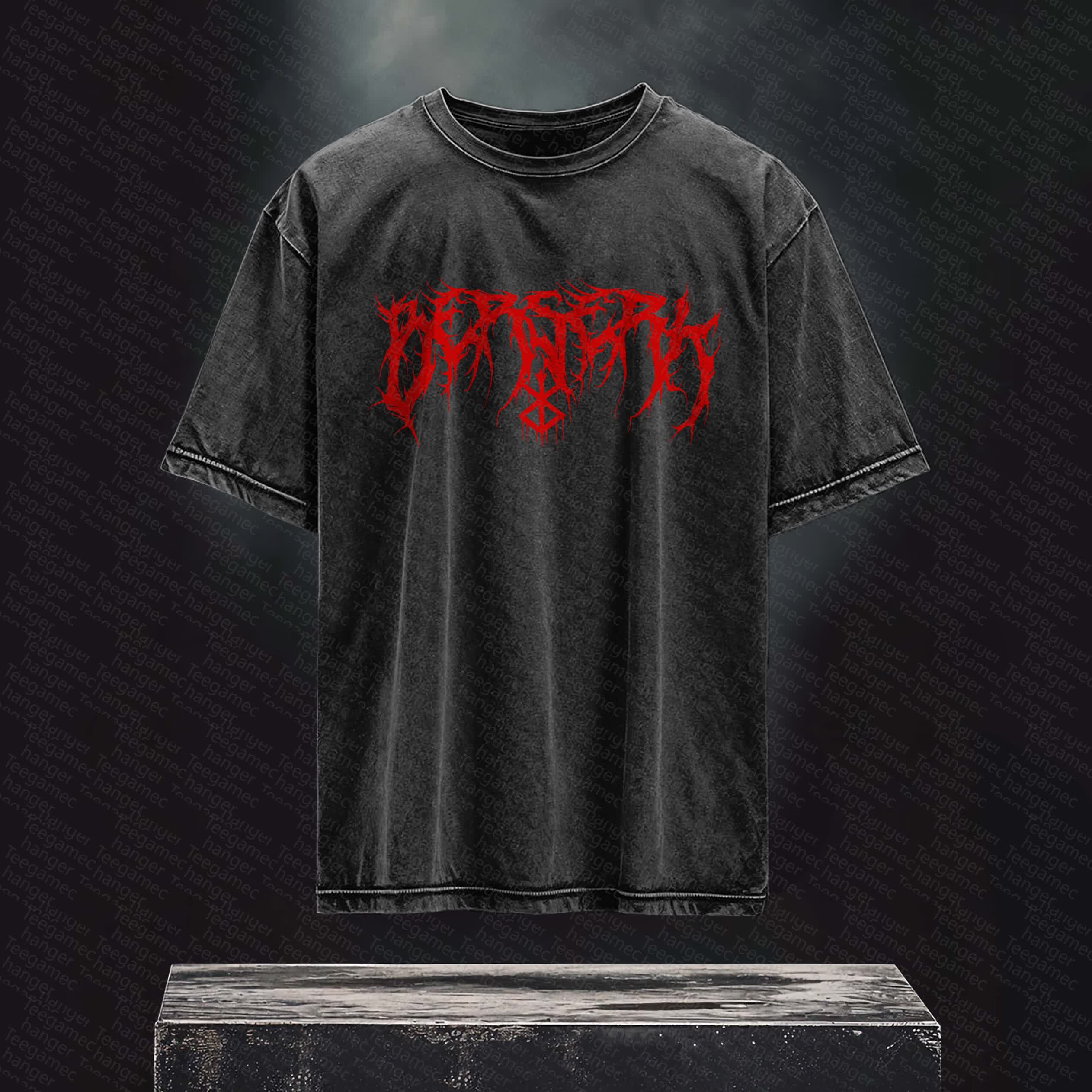 Unisex Anime Inspired Vintage Washed T-Shirt丨 Berserk
