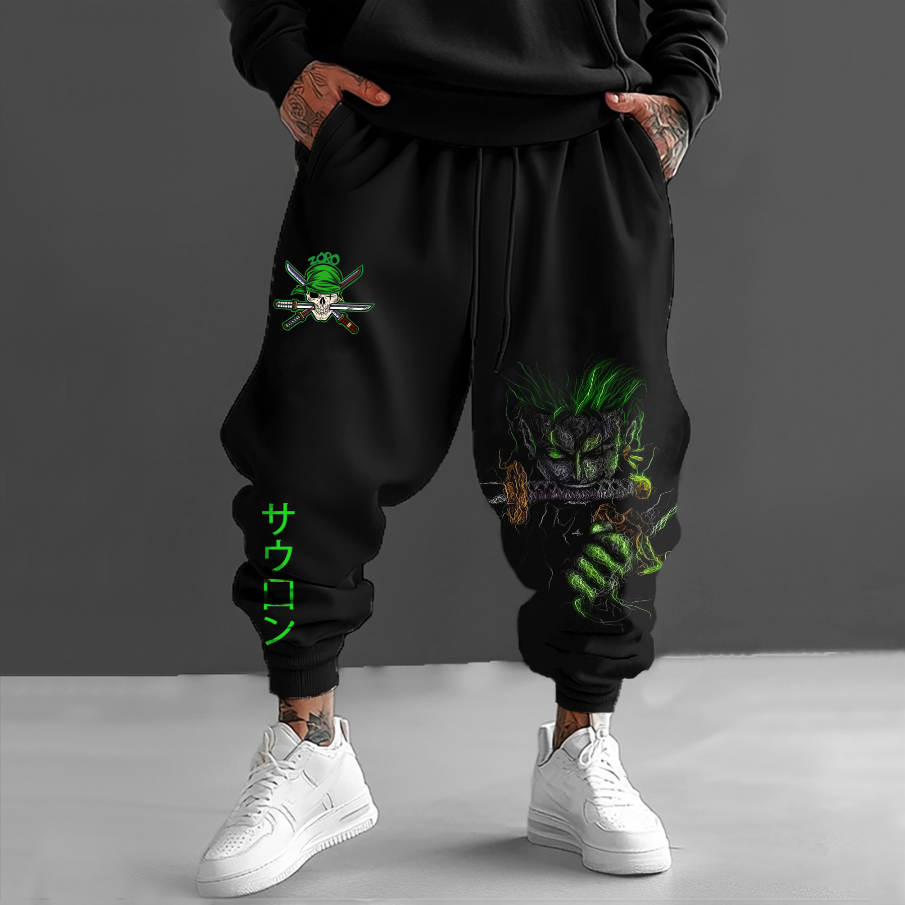 Unisex “One Piece”Anime Printed Gift Oversized Harem Pants