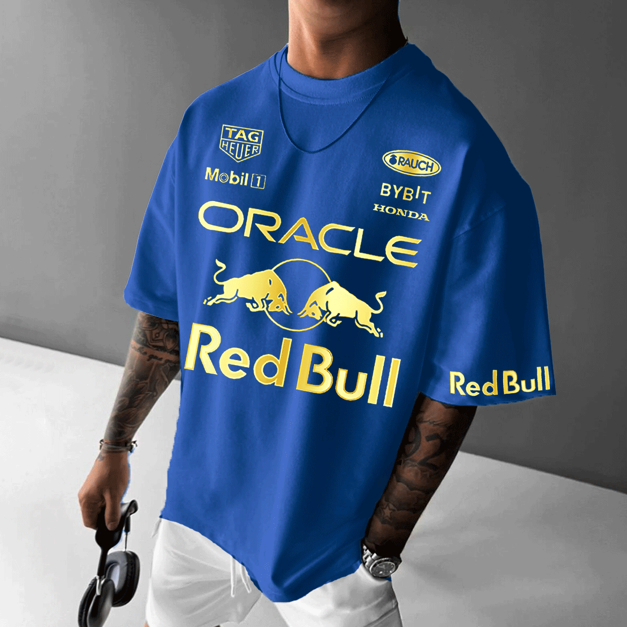 Unisex Racing Oversized Loose Casual T-shirt