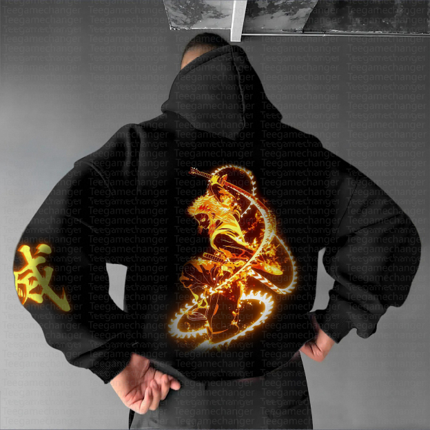 Unisex Anime Graphic Streetwear Vintage Hoodie丨Demon Slayer