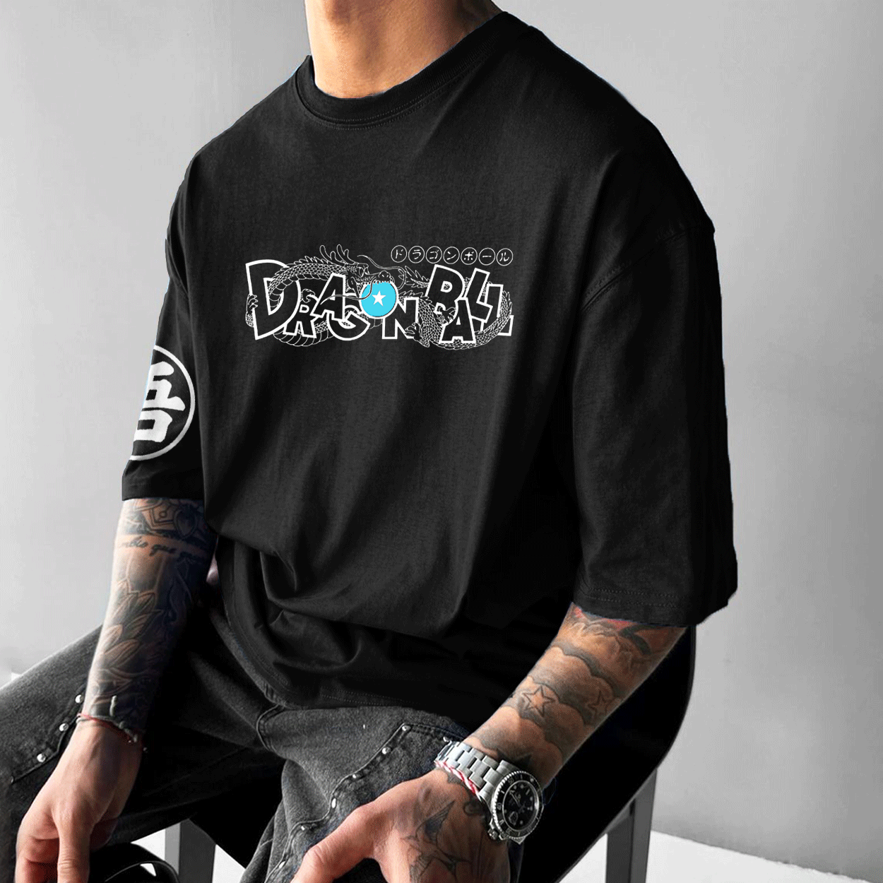 Unisex Oversized GOKU Anime Print T-Shirt