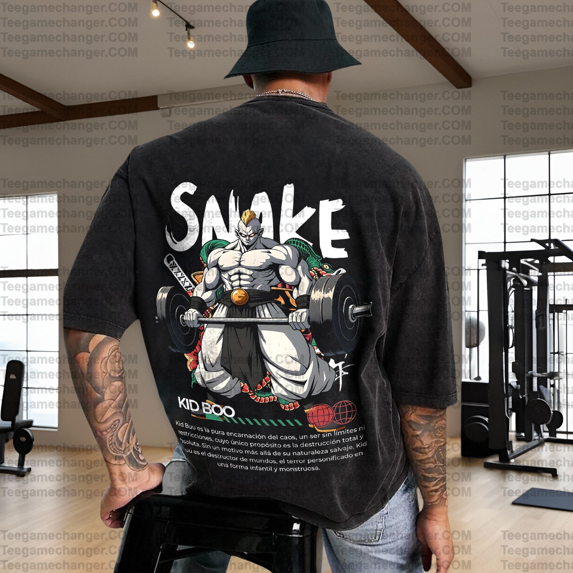 Vintage 3D Direct Inkjet Printed Washed Unisex T-Shirt