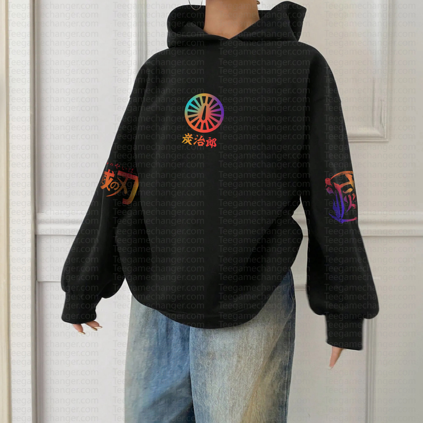 " Demon Slayer " Anime Inspired Vintage Hoodie