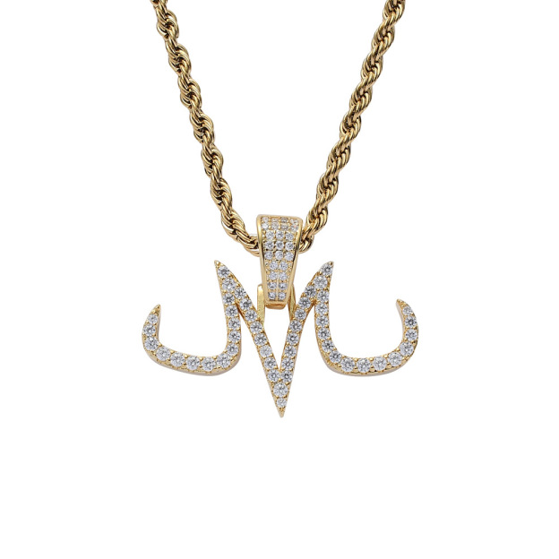 Unisex Anime-related Letter M Necklace-Teegamechanger