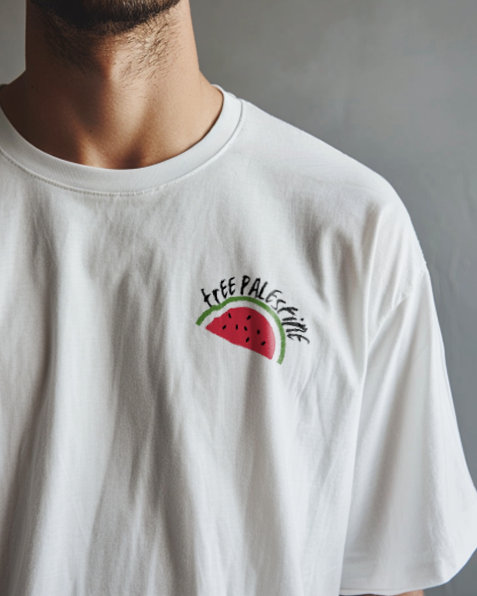 Palestinian Watermelon Trendy Printed T-shirt