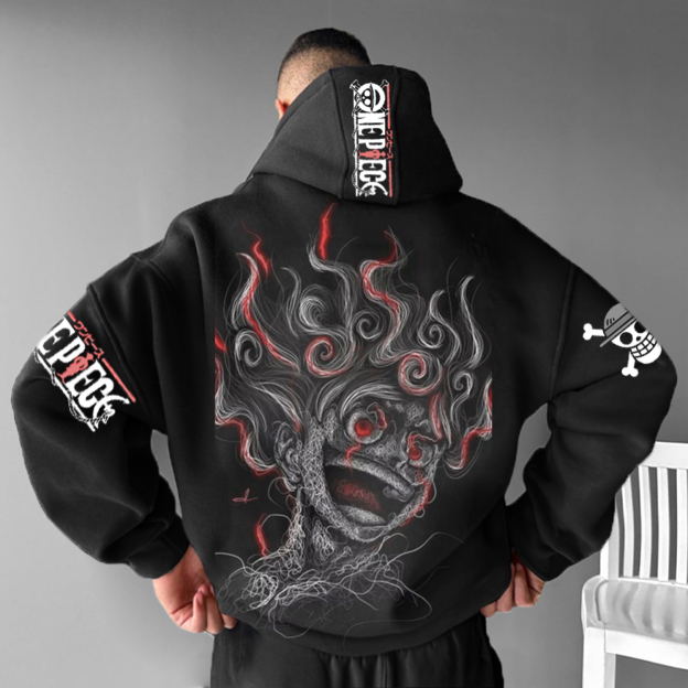 Universal Anime Print Design Hoodie