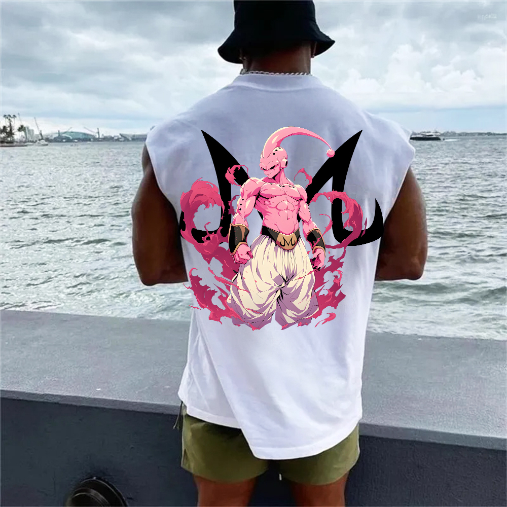 Unisex Dragon Ball Anime Cool BUU Printed Fitness Tank Top