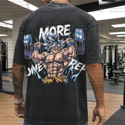 Vintage 3D Direct Inkjet Printed Washed Unisex T-Shirt