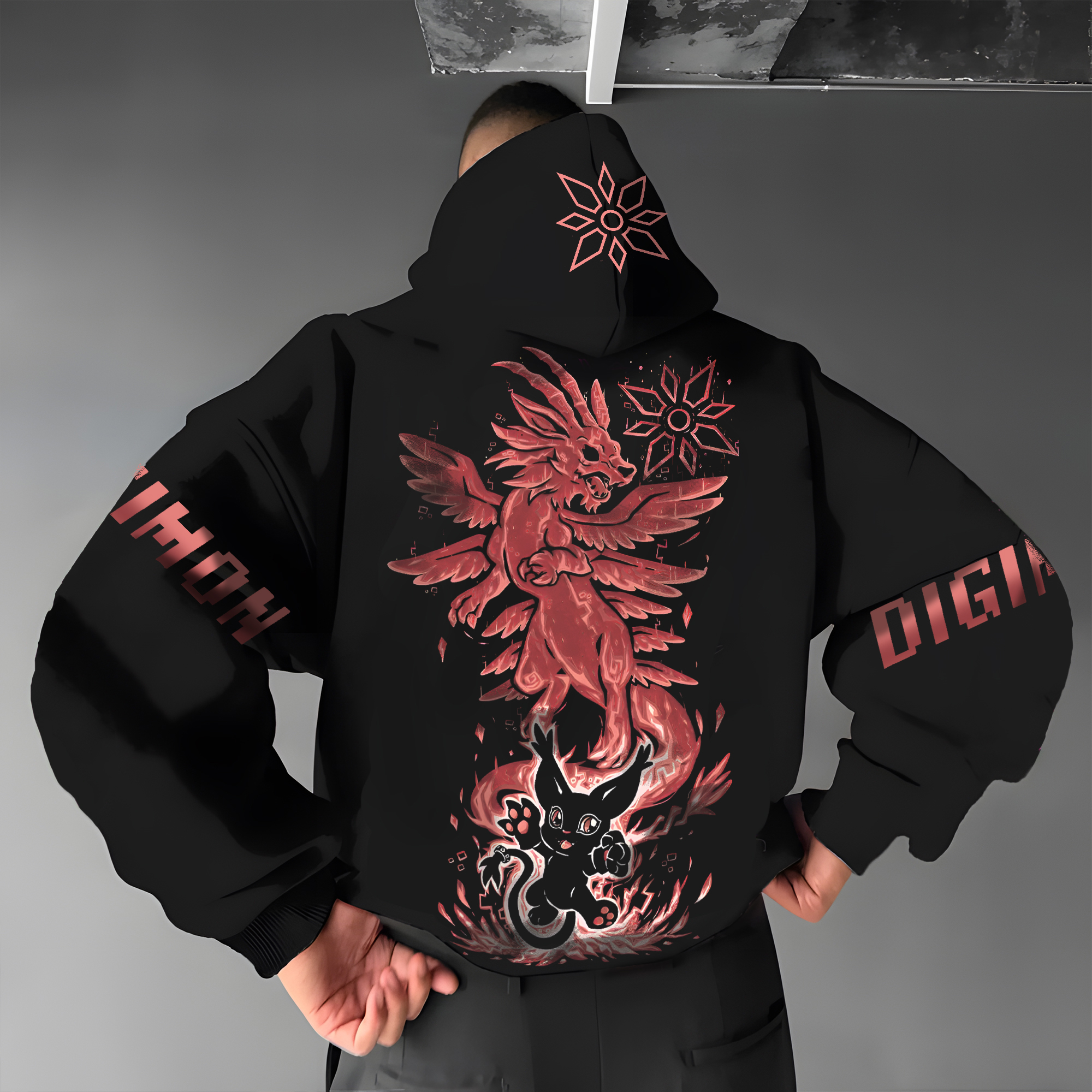 Unisex “Digimon” Anime Graphic Streetwear Vintage Hoodie