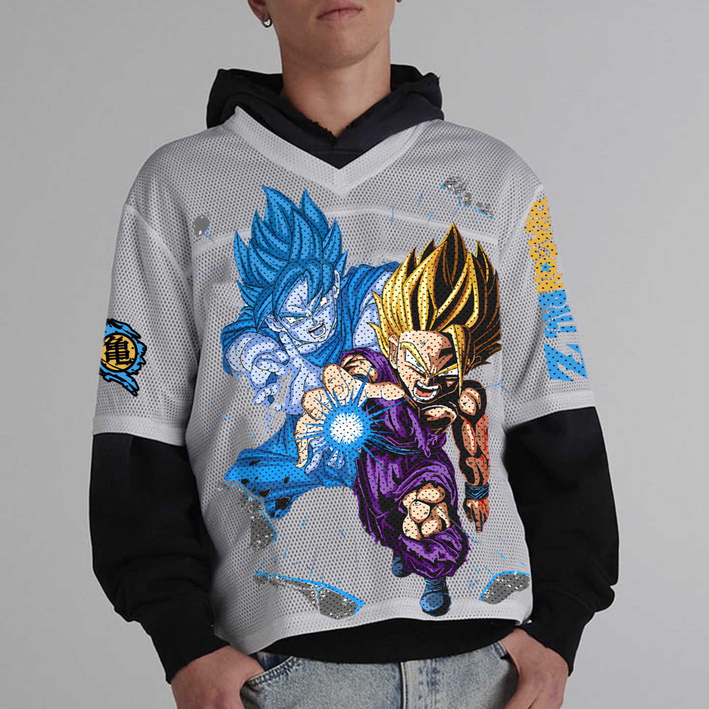 Unisex  “DRAGON BALL” Anime Style Retro I Mesh T-Shirt