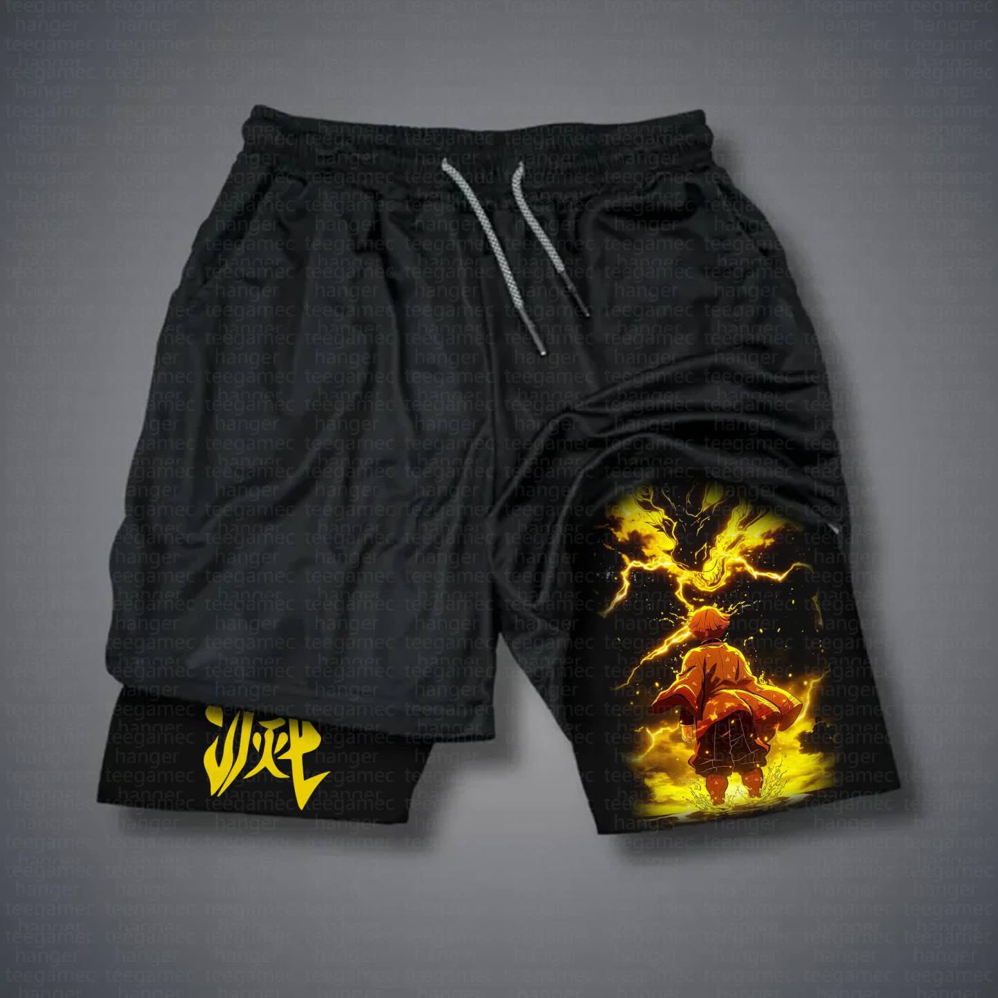 Unisex Casual Anime Streetwear Shorts 丨Demon Slayer X Pokémon