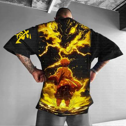Unisex Anime Inspired Vintage T-Shirt丨Demon Slayer