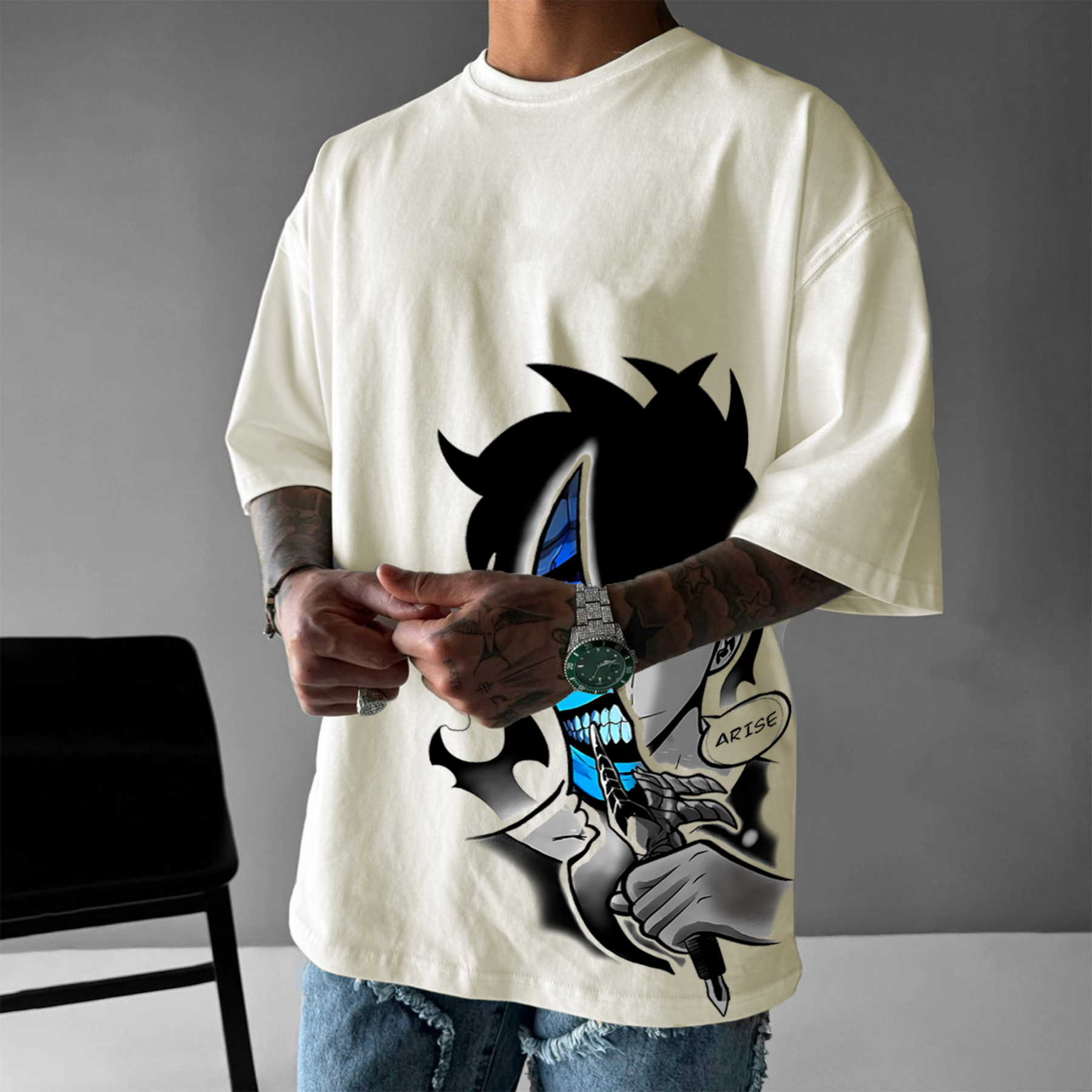 Unisex Anime Inspired Vintage T-Shirt