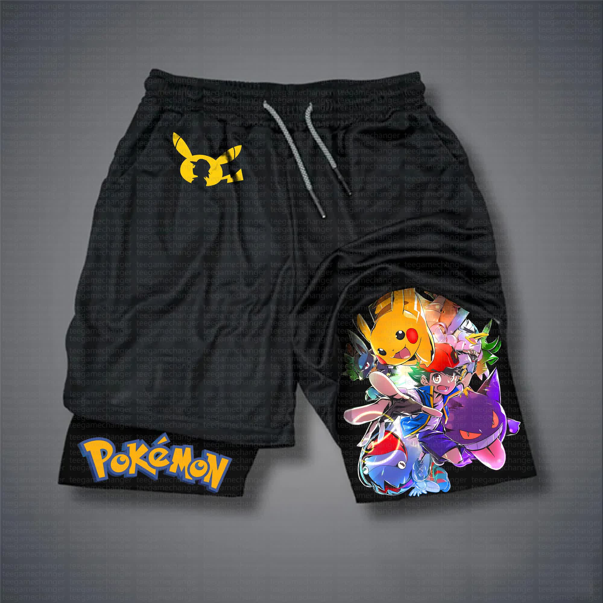 Unisex  “Pokémon” Casual Anime Streetwear Shorts