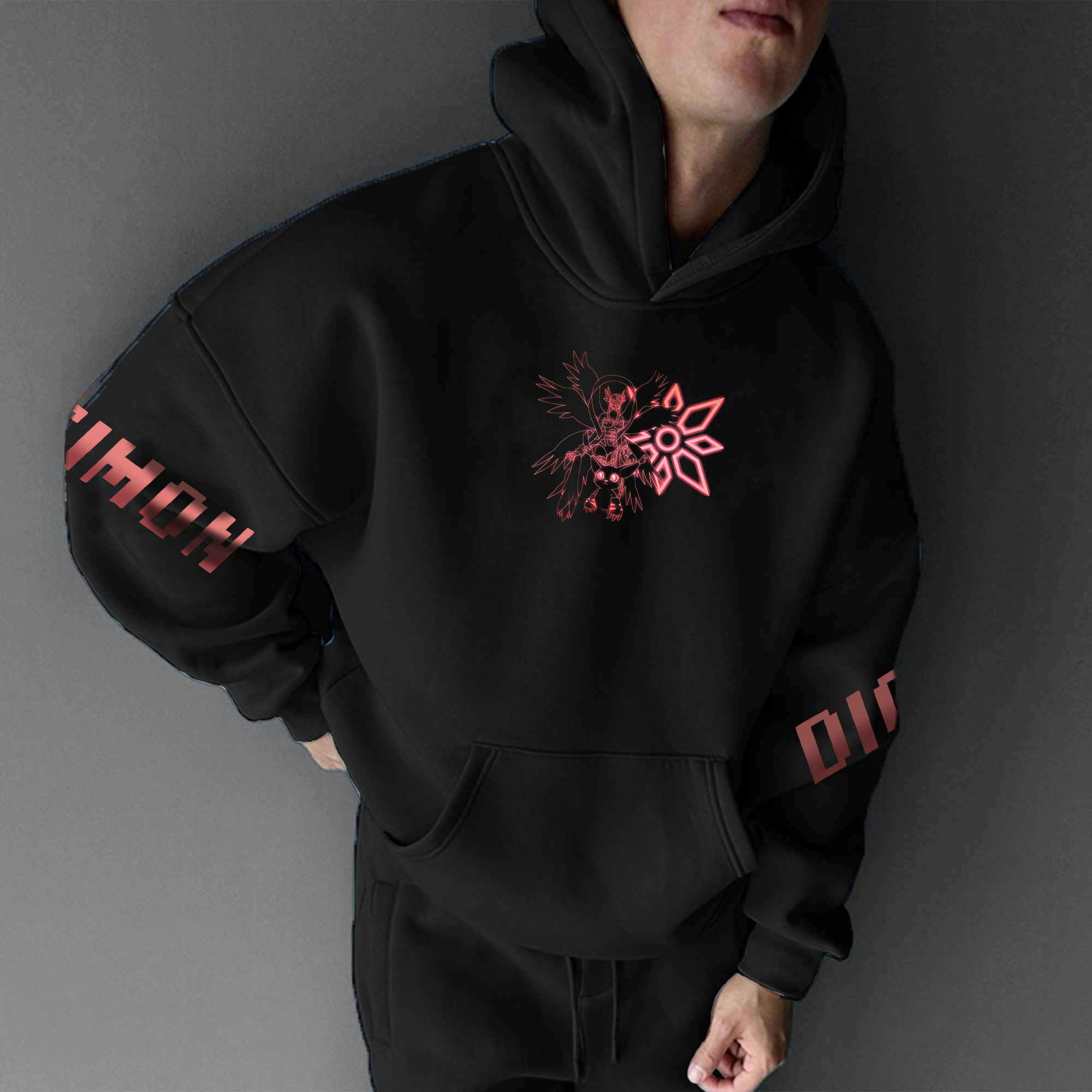 Unisex “Digimon” Anime Graphic Streetwear Vintage Hoodie