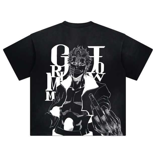 Unisex Anime Fit Washed T-Shirt