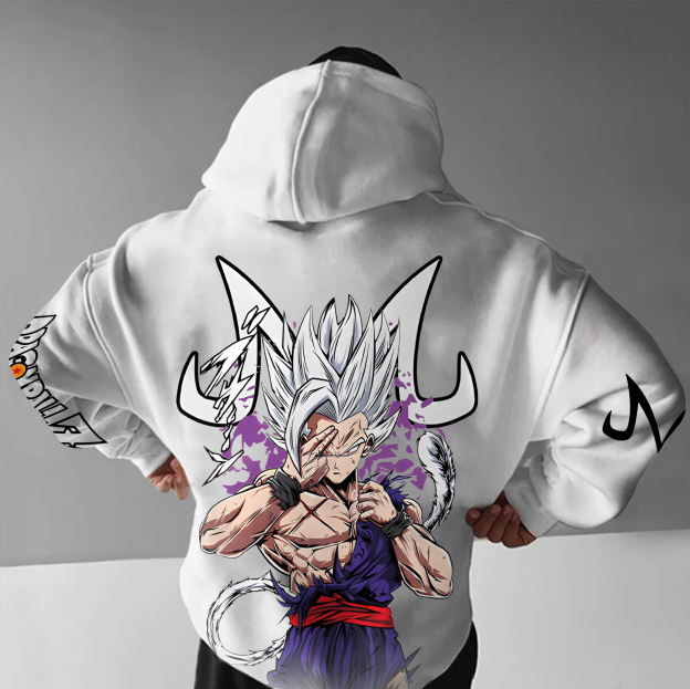 Anime "Dragon Ball" Character "Super Saiyan" Pattern Print Hoodie