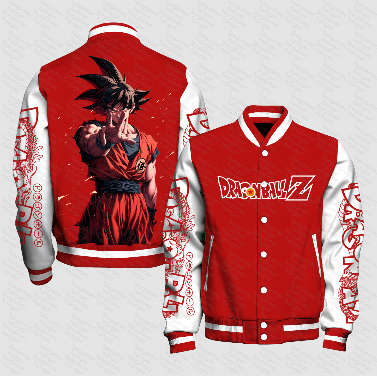 Unisex Vintage Anime Graphic Jacket