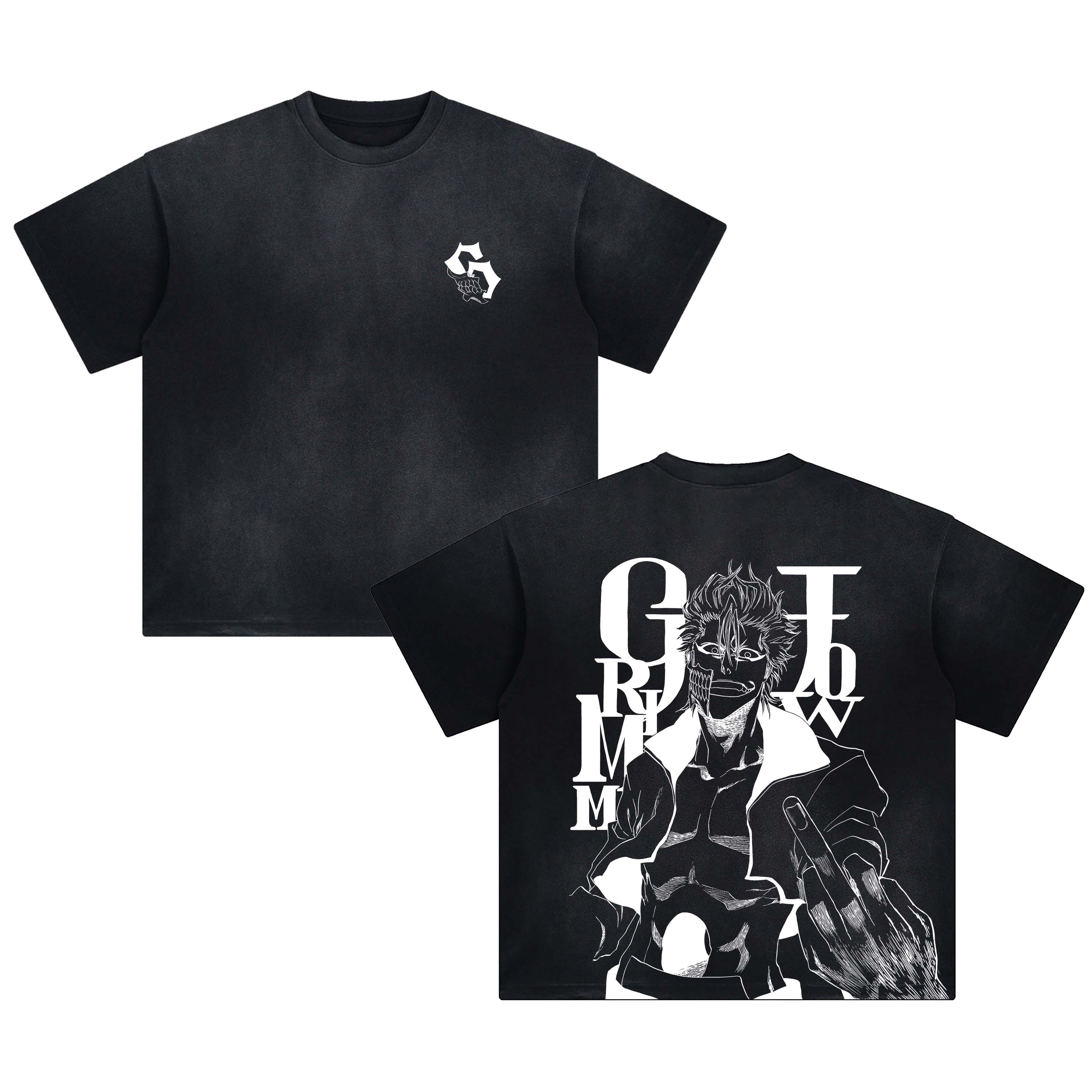 Unisex Anime Fit Washed T-Shirt