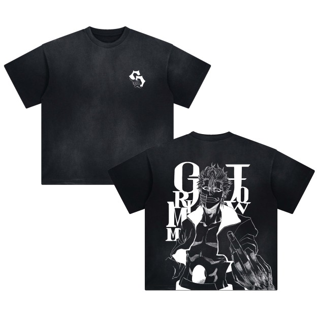 Unisex Anime Fit Washed T-Shirt