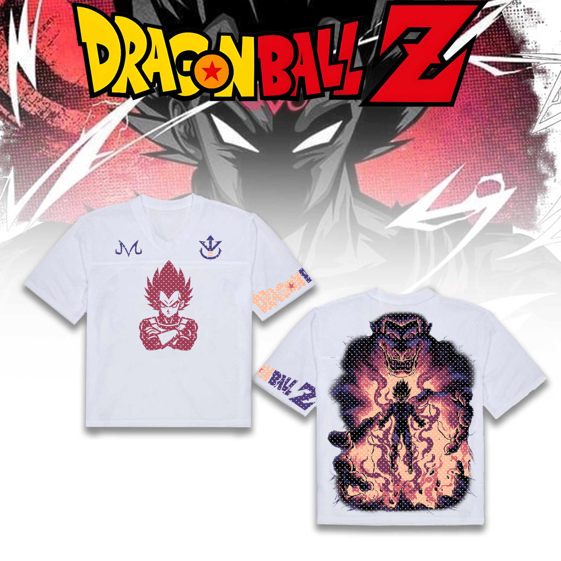 Unisex “DRAGON BALL” Anime Style Retro I Mesh T-Shirt