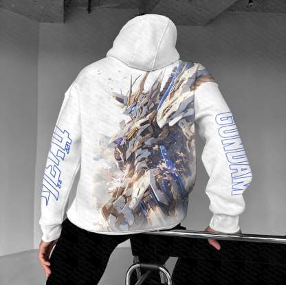 Unisex “Gundam Series” Anime Graphic Streetwear Vintage Hoodie
