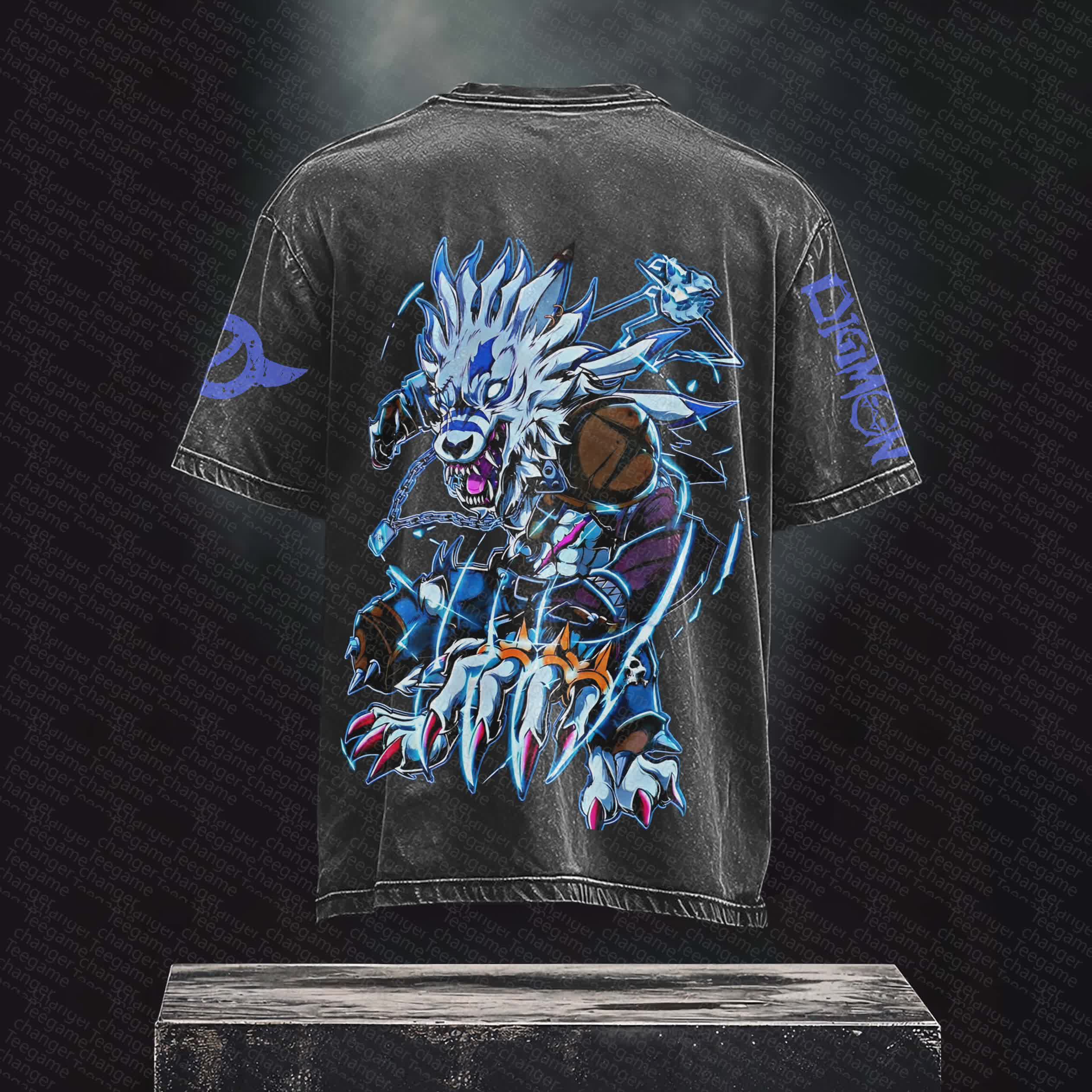 Unisex Anime Inspired Vintage T-Shirt丨 Digimon