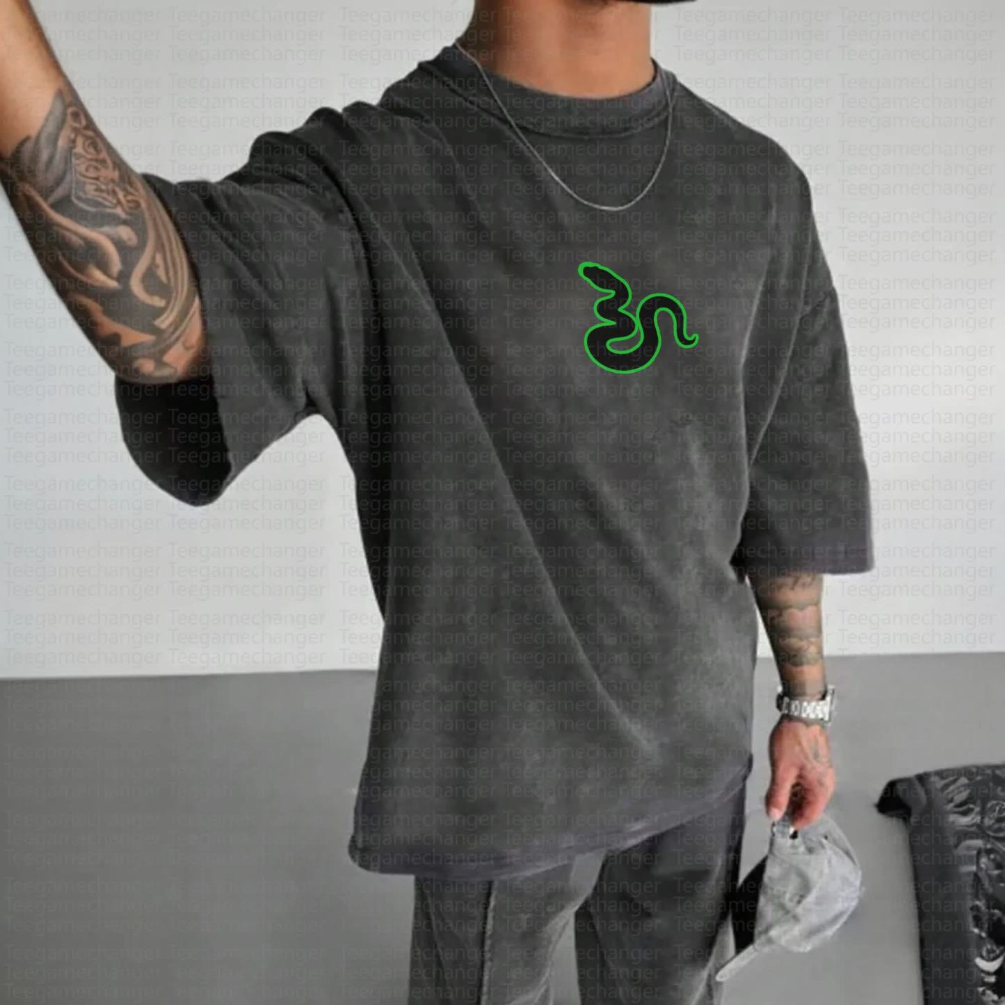 Unisex Anime Inspired Vintage Washed T-Shirt丨Demon Slayer