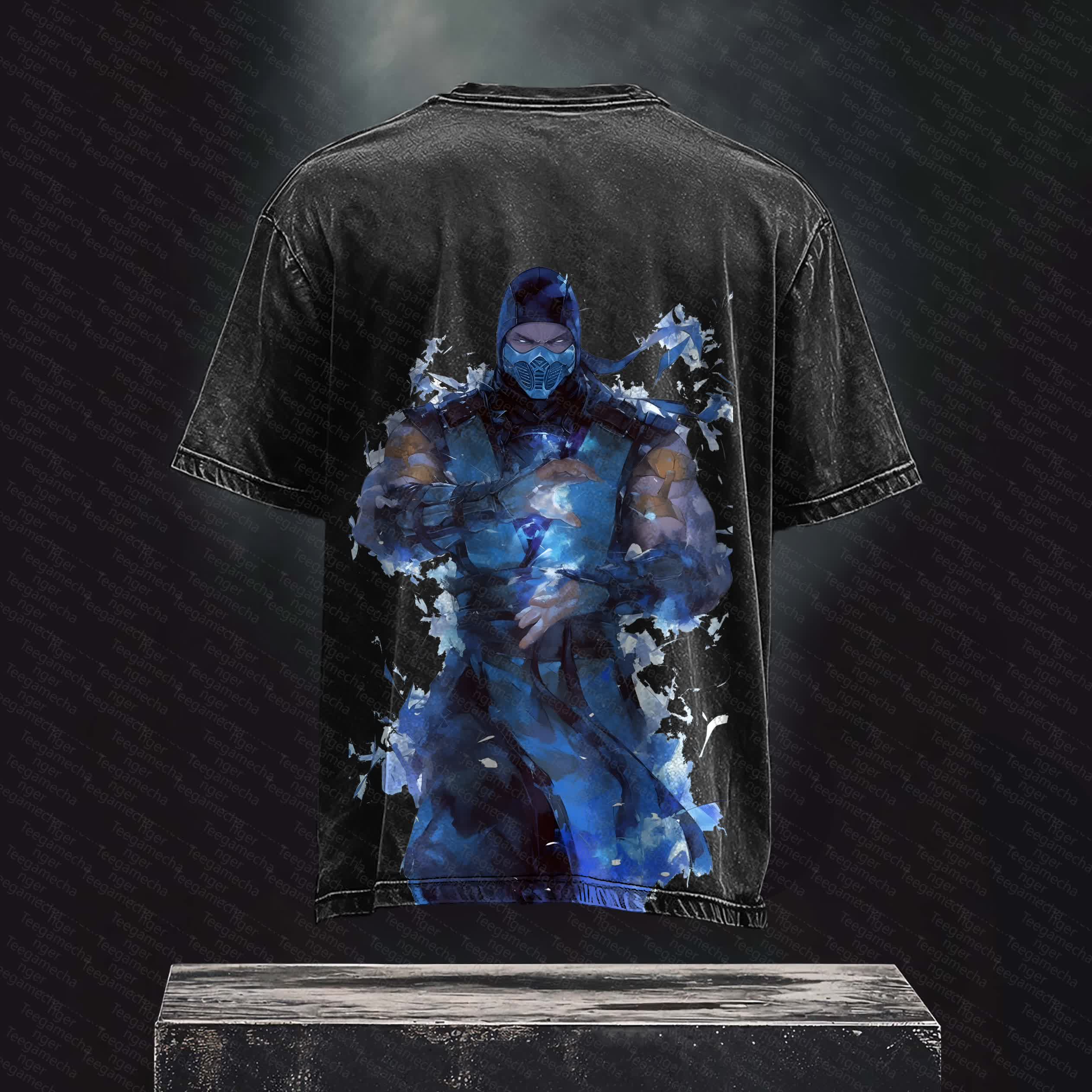 Unisex Anime Inspired Vintage Washed T-Shirt丨 Mortal Kombat