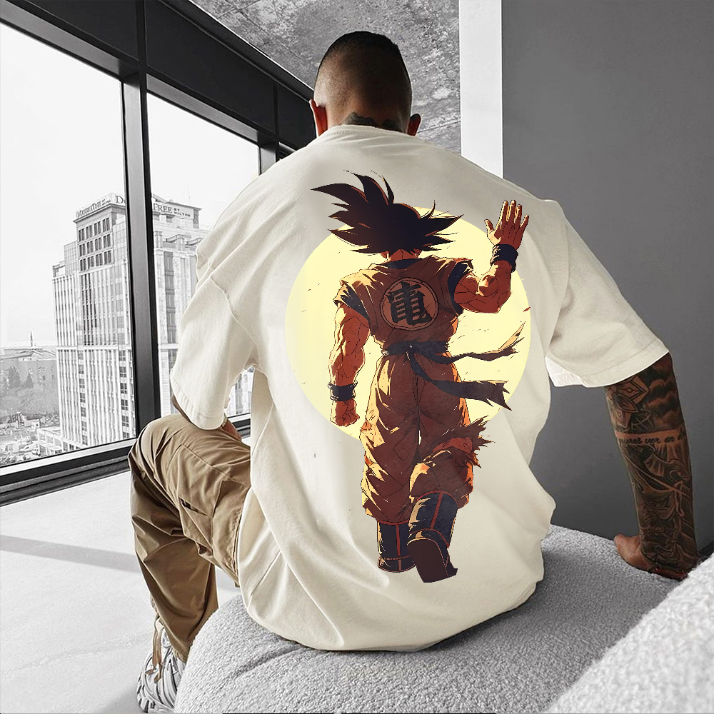 Unisex Oversized DBZ Anime Print T-Shirt