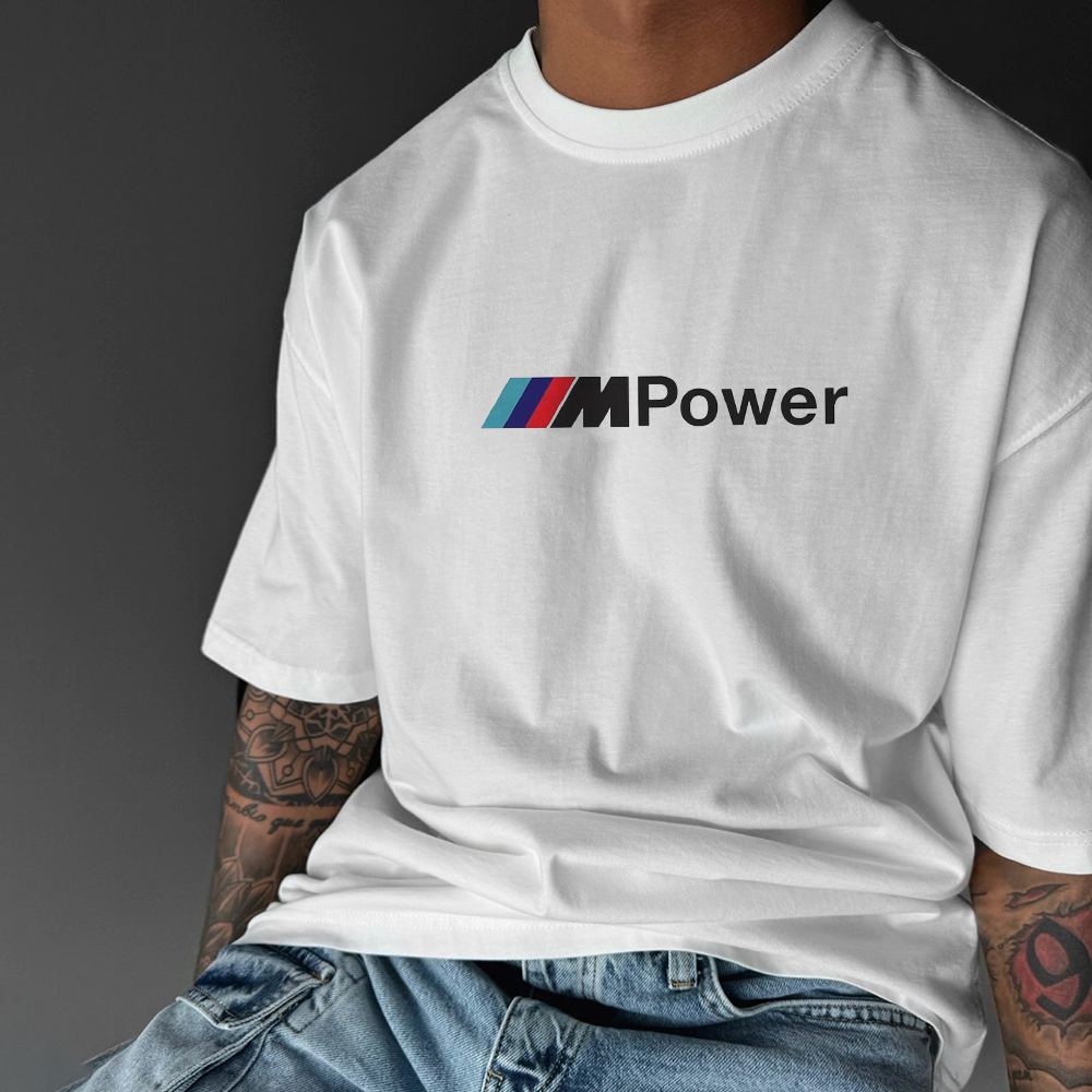 Oversized Unisex Racing Print Casual Tee