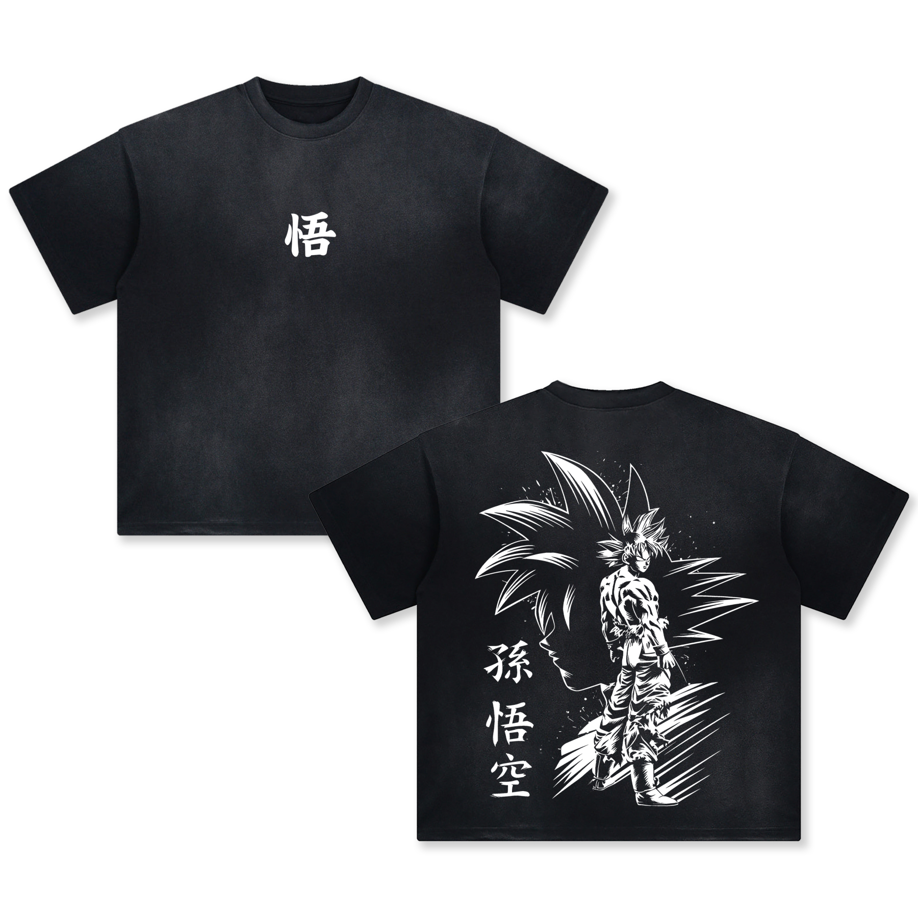 Unisex Fit ANIME Washed T-Shirt