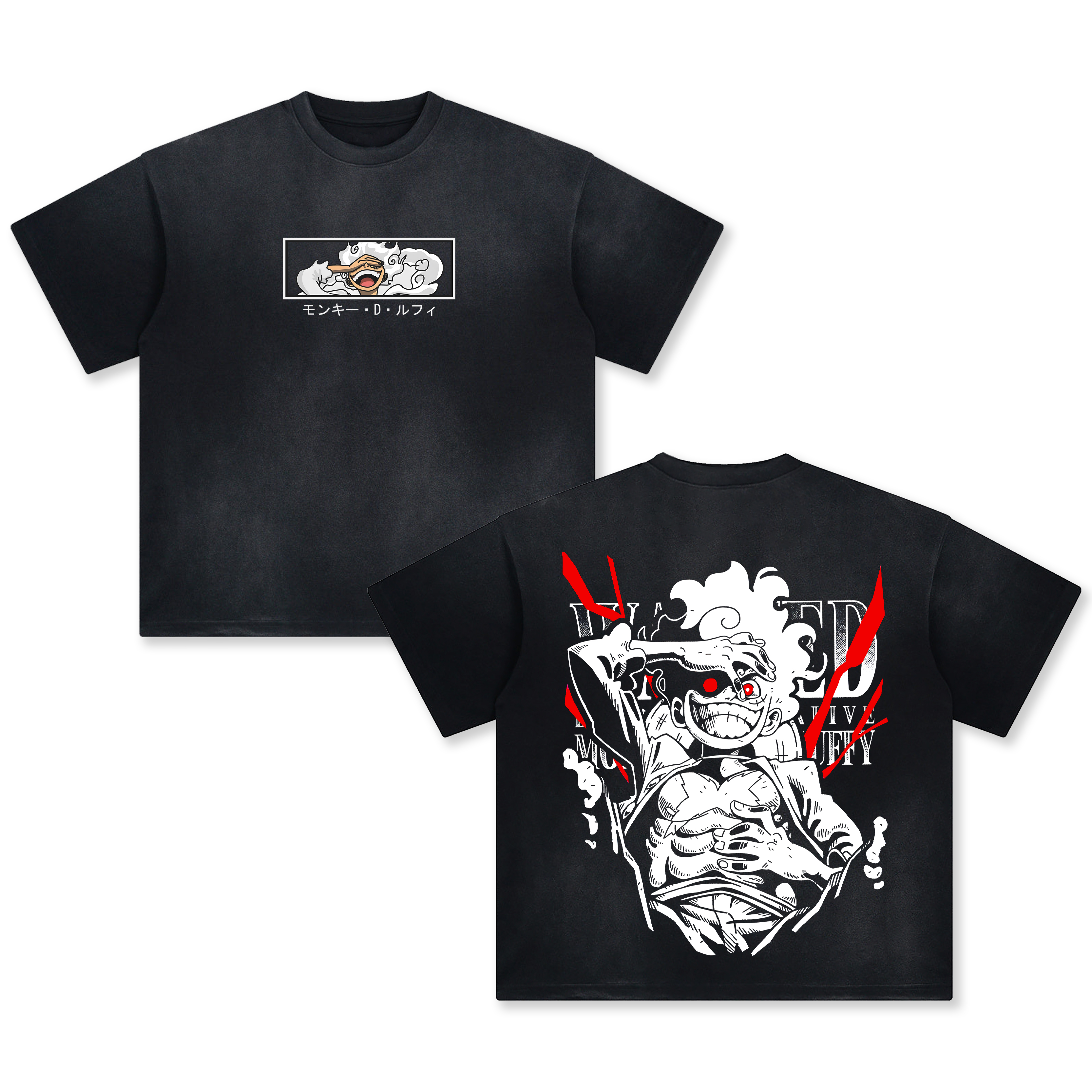 Unisex Fit ANIME Washed T-Shirt
