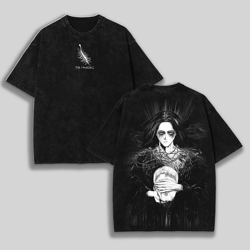 Vintage Washed Tee丨Attack On Titan
