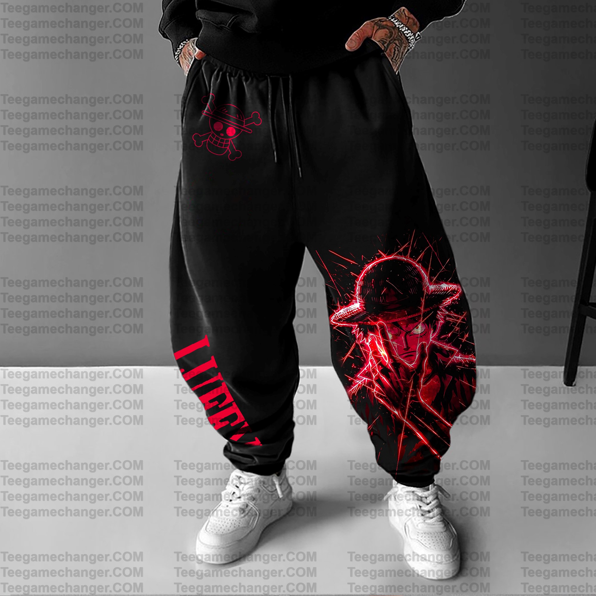 Unisex Anime Printed Gift Oversized Harem Pants