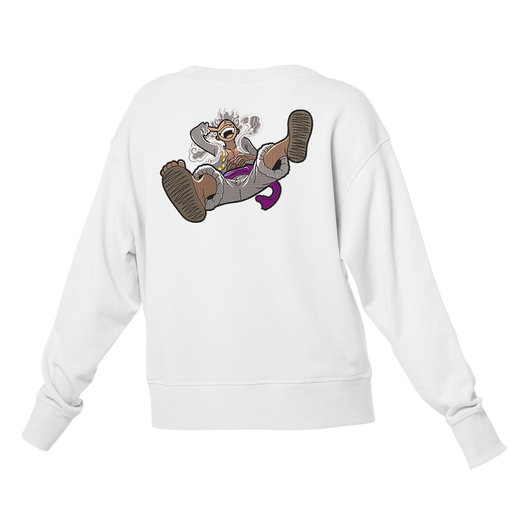 Luffy Gear 5 White Form Crewneck Sweatshirt