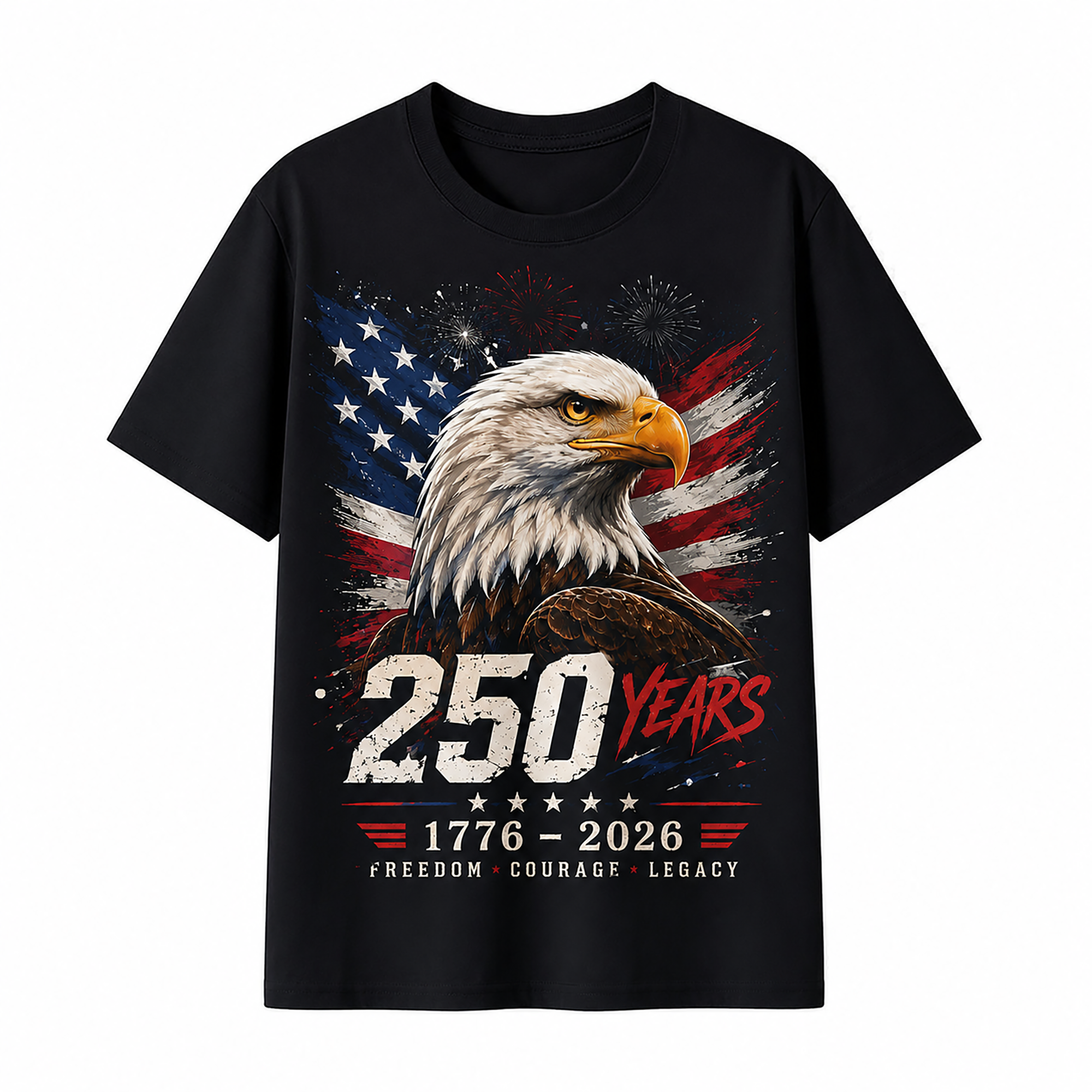 American 250th USA Patriotic 4th of July T-Shirt