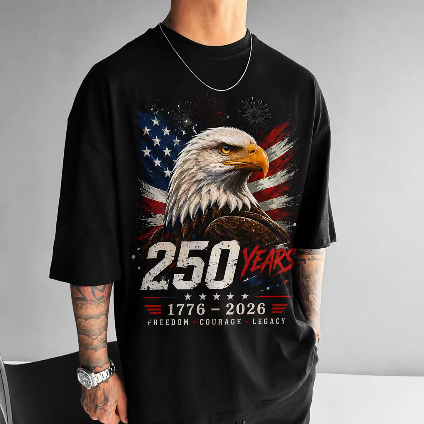 American 250th USA Patriotic 4th of July T-Shirt
