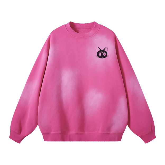 Sailor Moon Pink Washed Sweatshirt | Sailor Moon