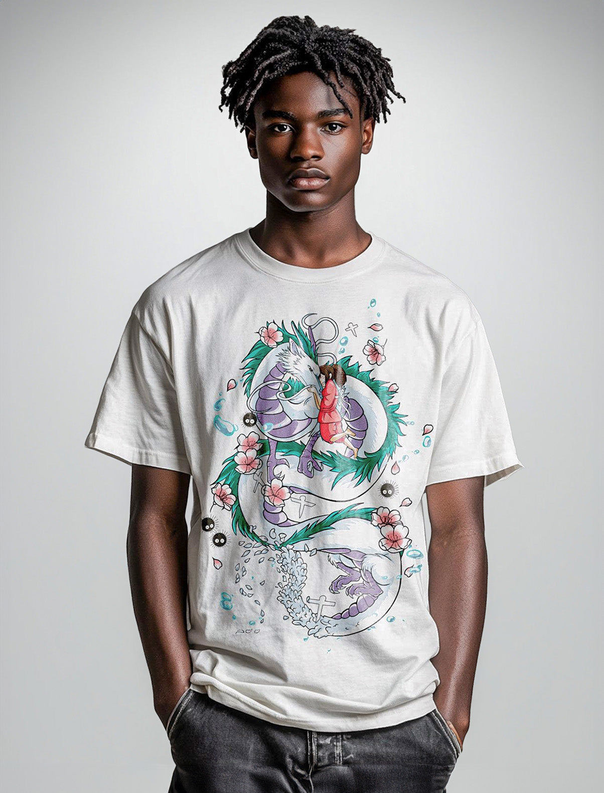 Haku x Chihiro Vintage Tee-Teegamechanger