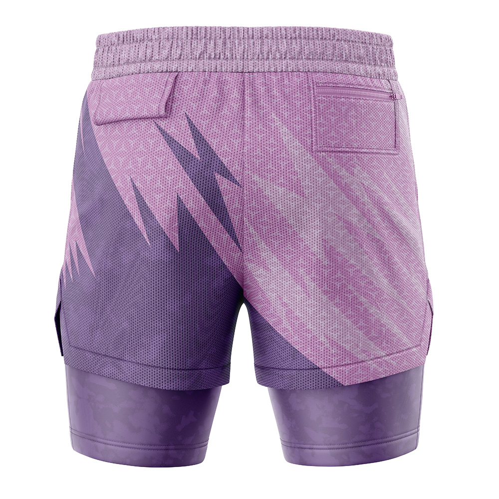 Mewtwo Attack V1 Pokemon 2-in-1 Performance Shorts